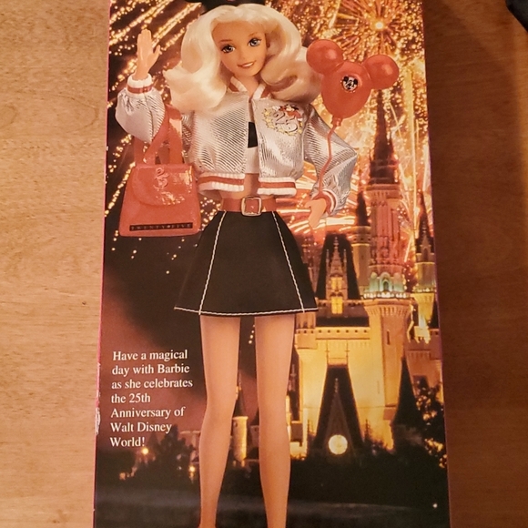 NIB! SPECIAL EDITION 25TH ANNIVERSARY WALT DISNEY WORLD BARBIE UNOPENED 1996 - Picture 4 of 4